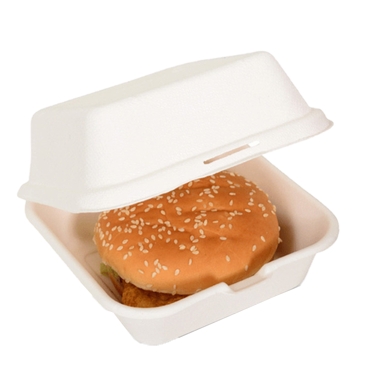 ENVASE BURGER BAGAZO BLANCO 150x155x80 MM 50 UDS - Imagen 2