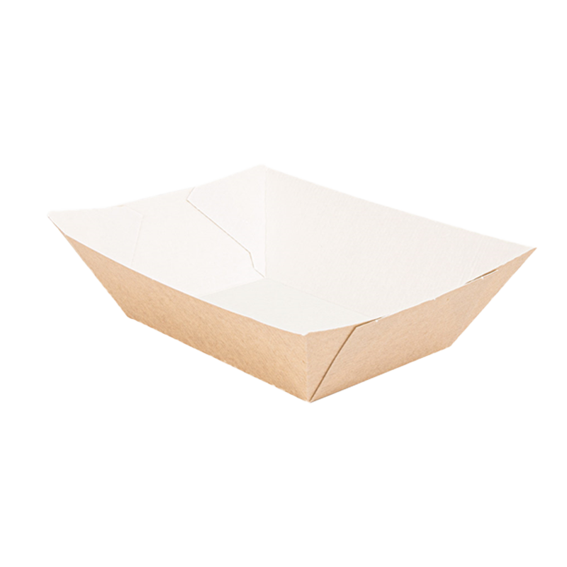 BARQUETA CARTON KRAFT 525 CC COMIDA PREPARADA 50 UDS - Imagen 3