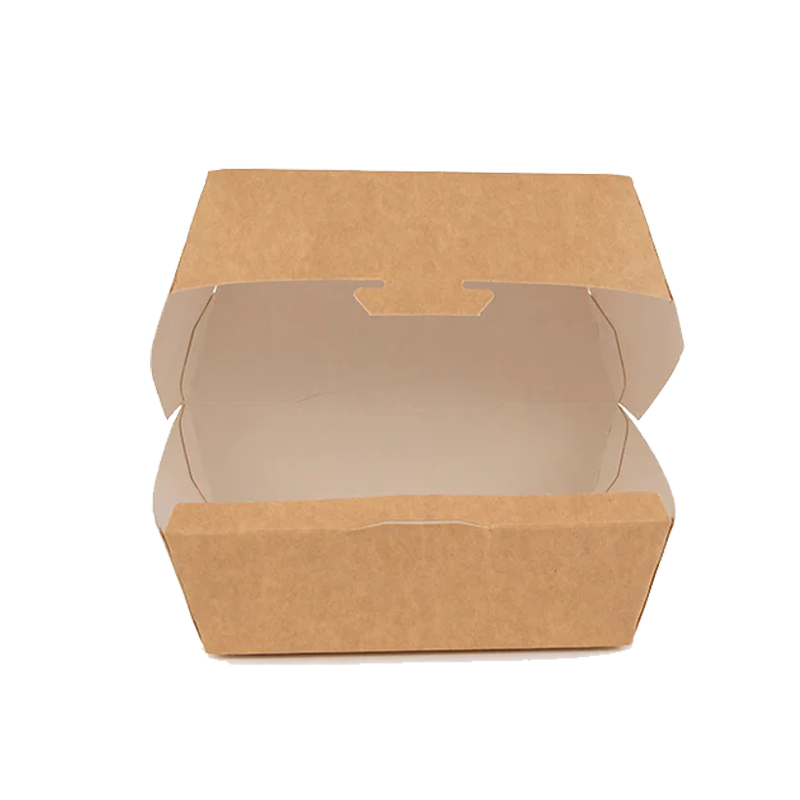 CONCHA CARTON KRAFT BURGUER PEQUEÑA 50 UDS - Imagen 2