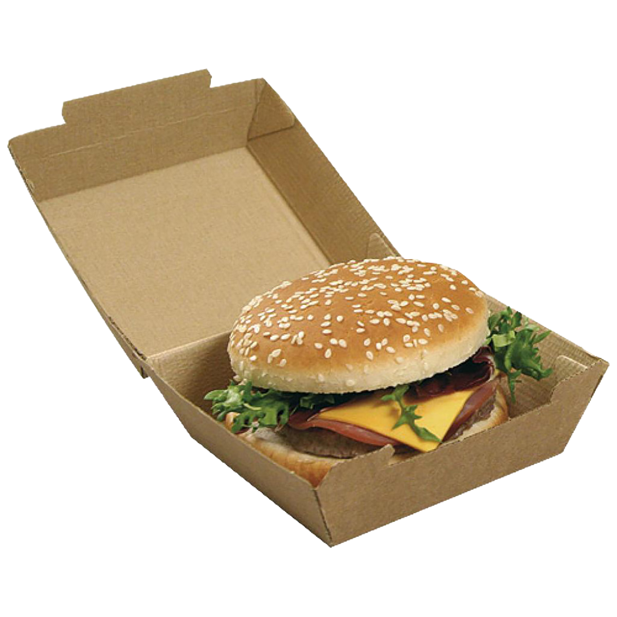 CONCHA CARTON KRAFT BURGUER XXL 20 UDS