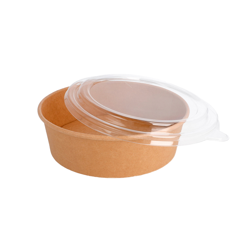 ENSALADERA CARTON KRAFT MICRO CON TAPA PET 500 CC 50 UDS - Imagen 3