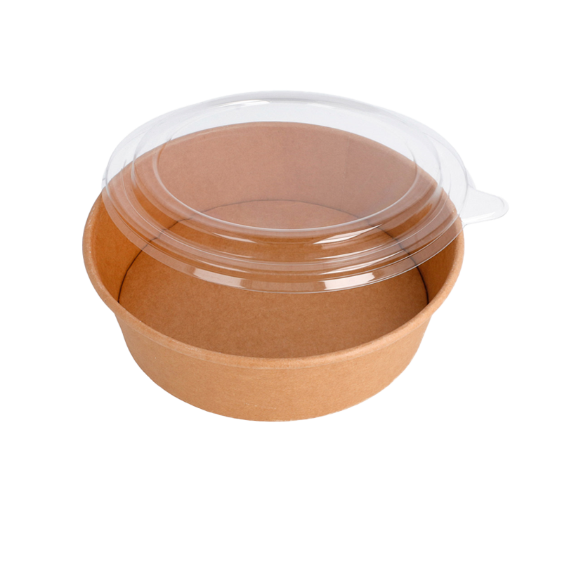 ENSALADERA CARTON KRAFT MICRO CON TAPA PET 500 CC 50 UDS - Imagen 4