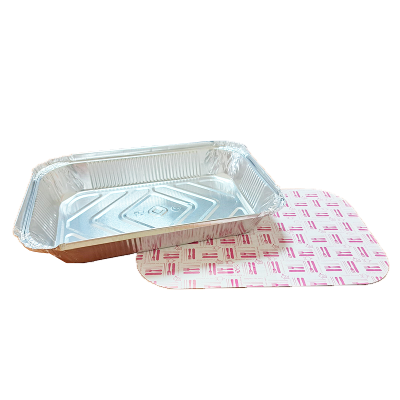 ENVASE ALUMINIO RECTANGULAR CON TAPA 1500 CC 25 UDS - Imagen 2