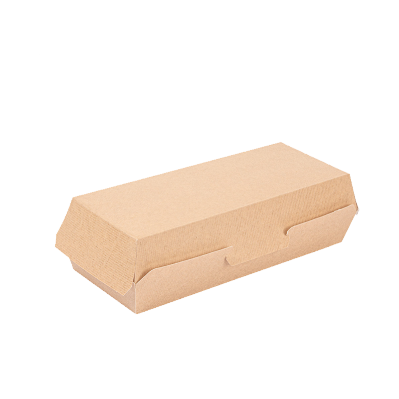ENVASE CARTON KRAFT PANINI 265x122x70 MM 50 UDS - Imagen 2