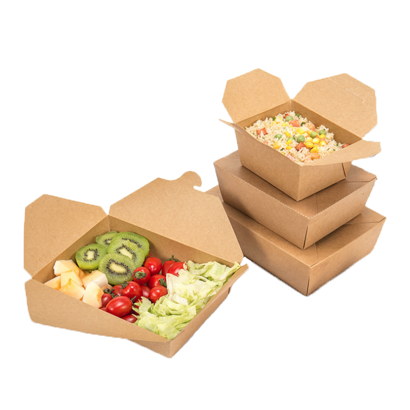 ENVASE CARTON KRAFT TAKE AWAY 1400 CC 50 UDS - Imagen 5