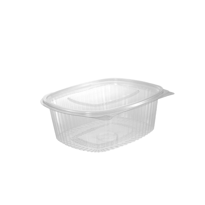 TARRINA BISAGRA RECTANGULAR PET QUALY 1000 CC 50 UDS - Imagen 3