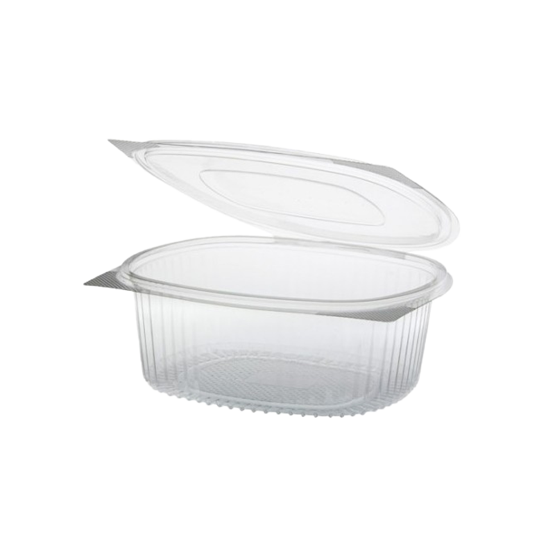 TARRINA BISAGRA RECTANGULAR PET QUALY 1000 CC 50 UDS - Imagen 2