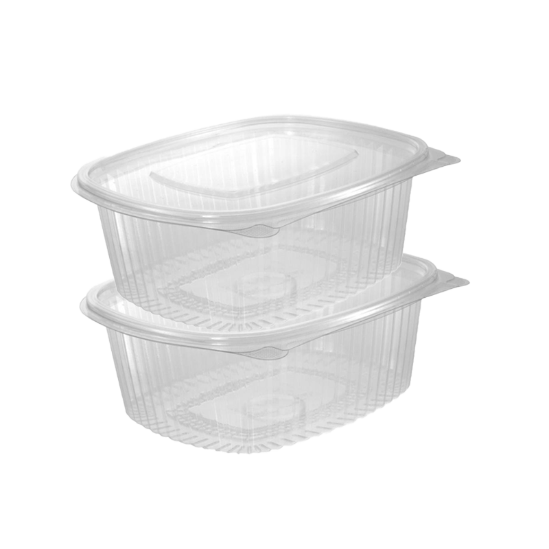 TARRINA BISAGRA RECTANGULAR PET 500 CC 50 UDS - Imagen 3