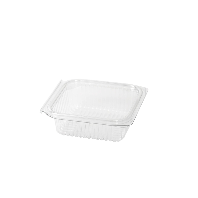 TARRINA BISAGRA CUADRADA PET 250 CC 100 UDS - Imagen 2