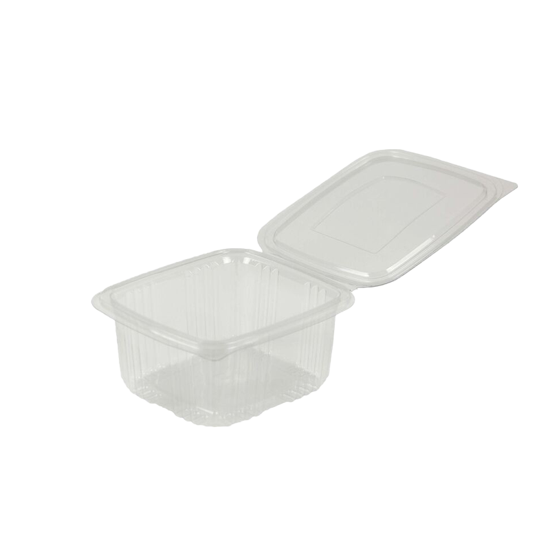 TARRINA BISAGRA CUADRADA  PET 500 CC 100 UDS - Imagen 2