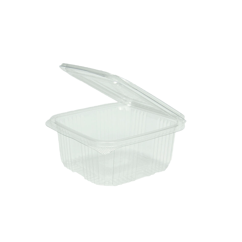 TARRINA BISAGRA CUADRADA  PET 500 CC 100 UDS - Imagen 3