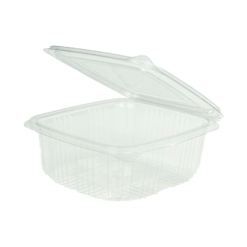 TARRINA BISAGRA CUADRADA PET 1000 CC 100 UDS - Imagen 2