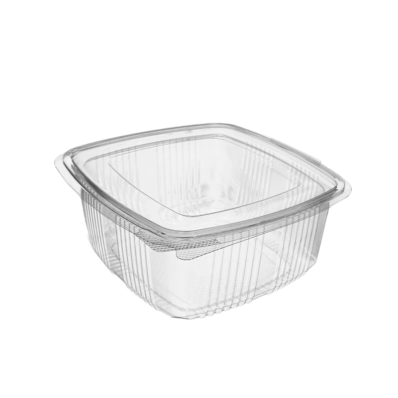TARRINA BISAGRA CUADRADA PET 1500 CC 100 UDS - Imagen 2