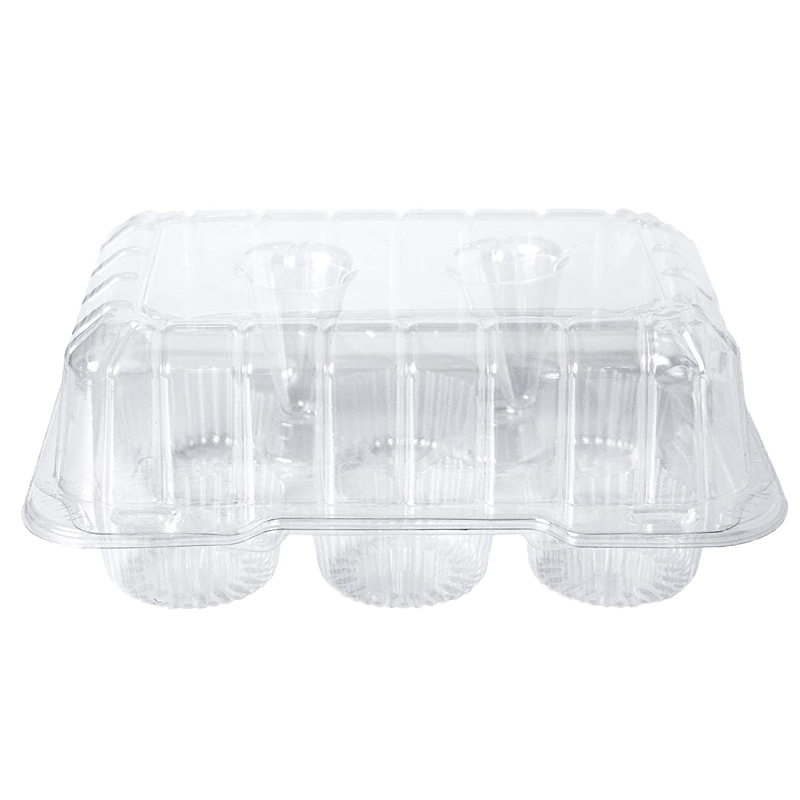 ENVASE PASTELERÍA Y RESPOSTERIA 6 CAVIDADES 25 UDS - Imagen 2