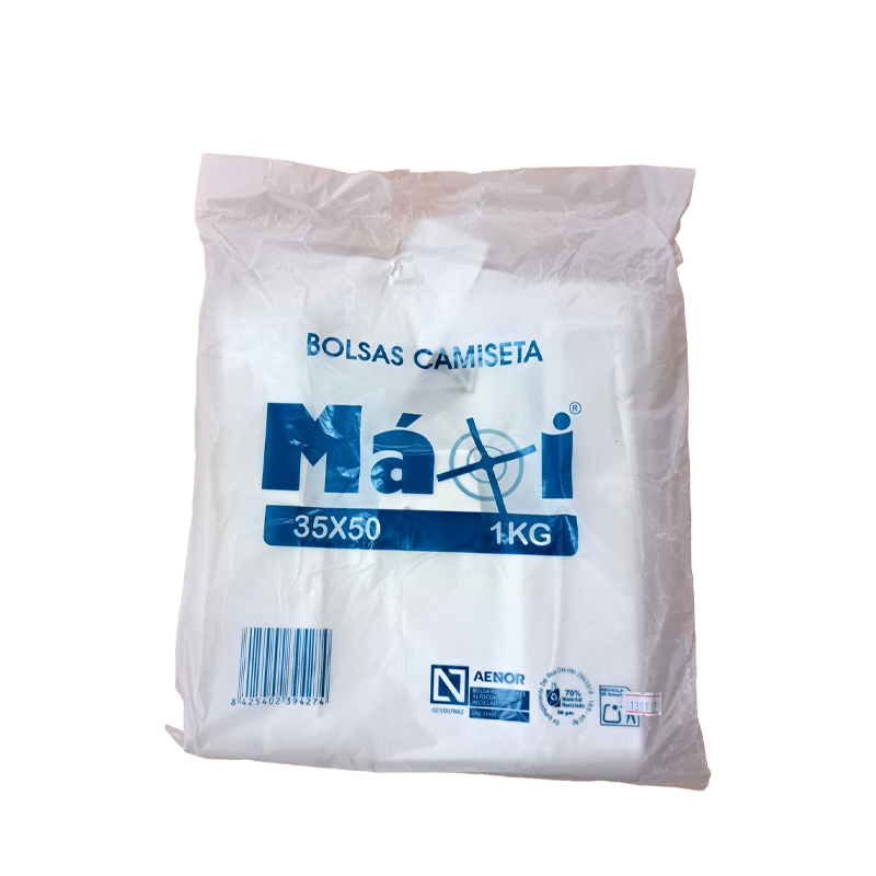 BOLSA ASA BLANCA 35x50 70%  EAN MAXI 20 UDS - Imagen 2