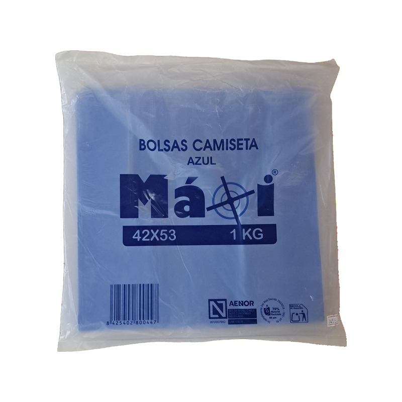 BOLSA ASA AZUL 42x53 70% EAN MAXI 20 UDS - Imagen 3