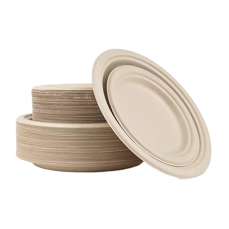 PLATO BAGAZO MARRON 26 CM 50 UDS - Imagen 3