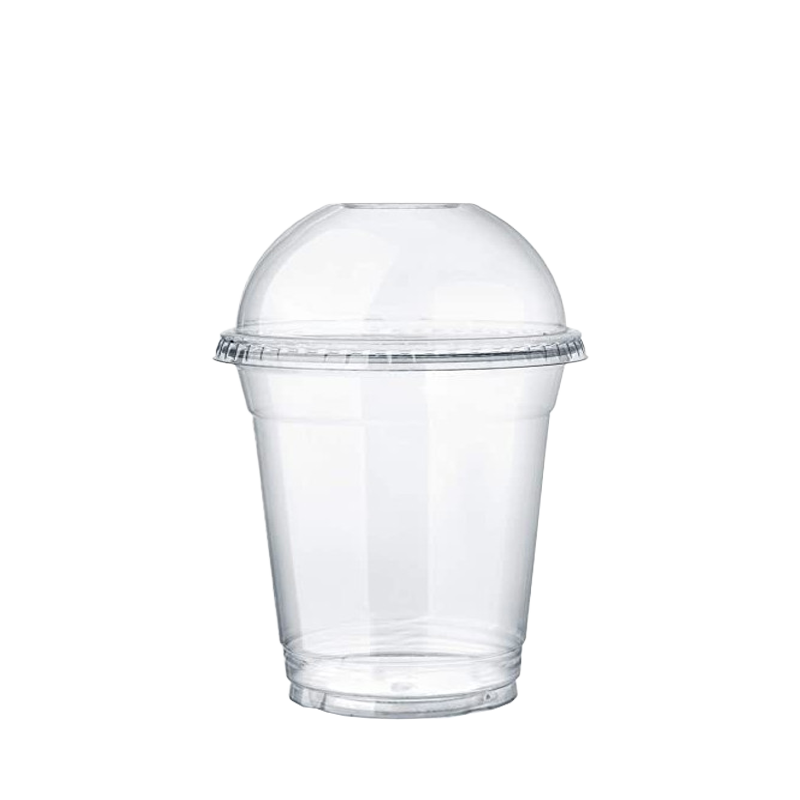 VASO R-PET CON TAPA CUPULA CERRADA D-95 12oz 360 CC 25 UDS - Imagen 2