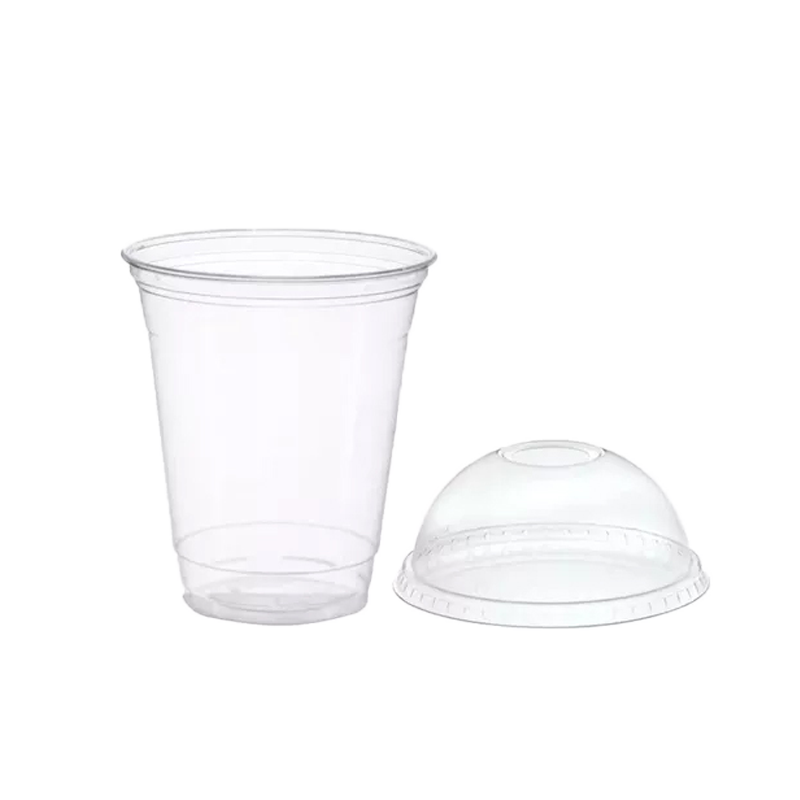 VASO R-PET CON TAPA CUPULA CERRADA D-95 12oz 360 CC 25 UDS - Imagen 3