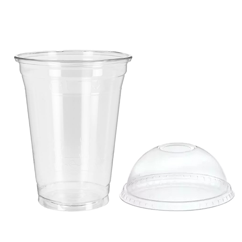VASO R-PET CON TAPA CUPULA CERRADA D-95 16oz 480 CC 20 UDS - Imagen 3