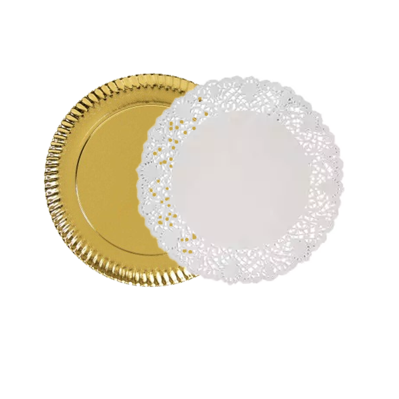 PLATO CARTON ORO CON RODAL Nº30 10 UDS - Imagen 2