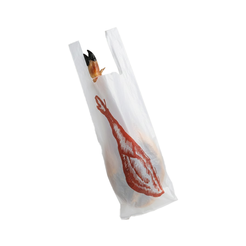 BOLSA ASA 40X80 70% IMPRESIÓN JAMÓN 100 UDS - Imagen 2