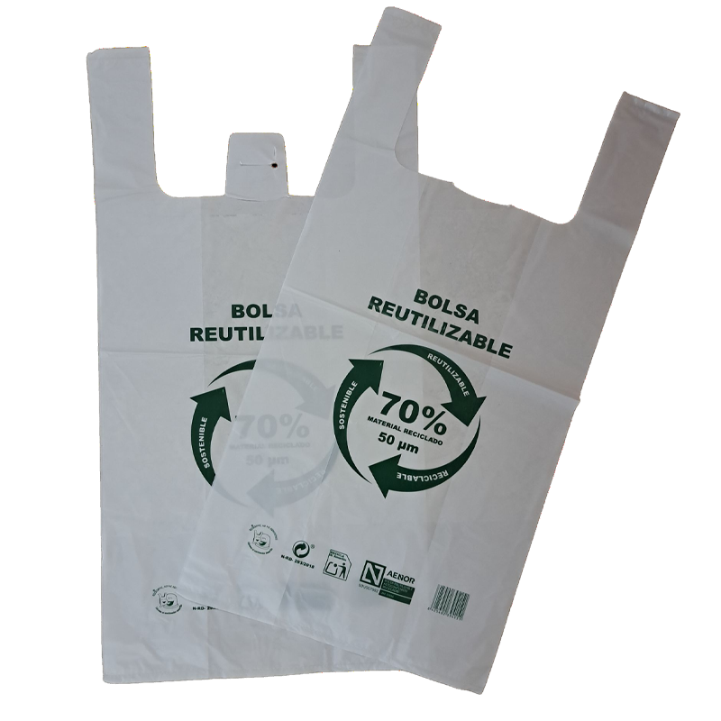 BOLSA ASA BLANCA 49x60 70% EAN 10 UDS - Imagen 3