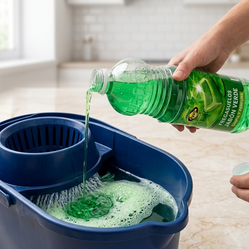 FREGASUELOS JABON VERDE AYALA 1,5 L - Imagen 2