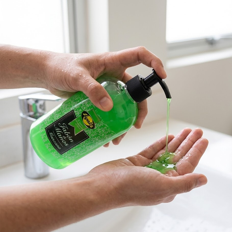 JABON MANOS MANZANA DOSIFICADOR AYALA 500 ML - Imagen 2