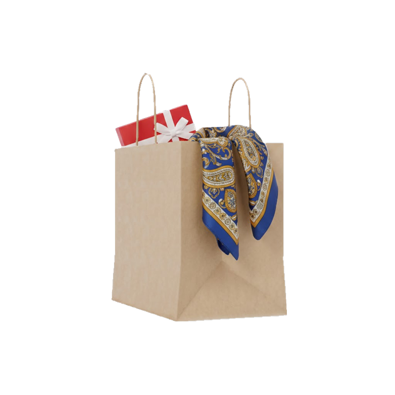 BOLSA PAPEL ASA RETORCIDA 28+16x32 250 UDS - Imagen 2
