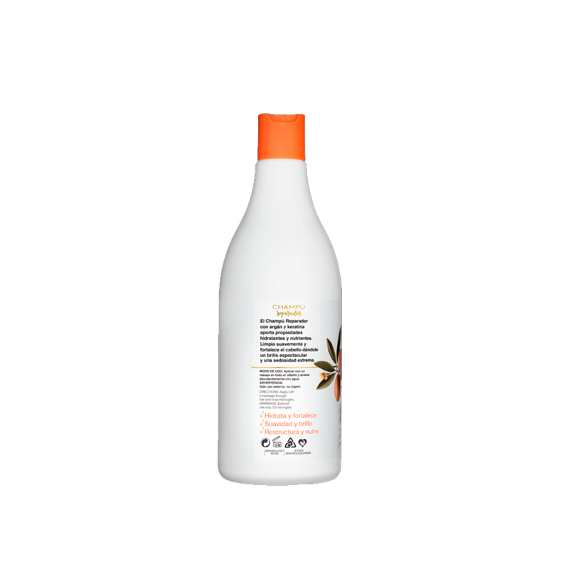 CHAMPU REPARADOR ARGAN Y KERATINA 750 ML - Imagen 2
