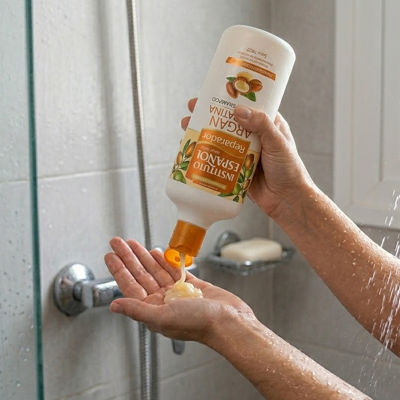 CHAMPU REPARADOR ARGAN Y KERATINA 750 ML - Imagen 3