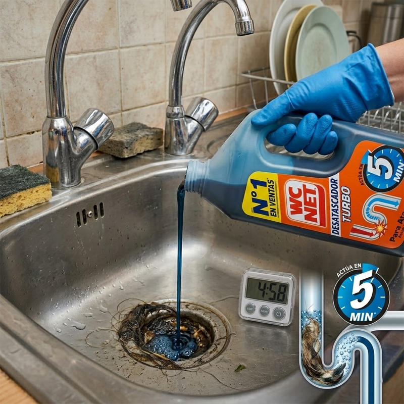 DESATASCADOR WC PROFESIONAL TURBO 1 L - Imagen 2
