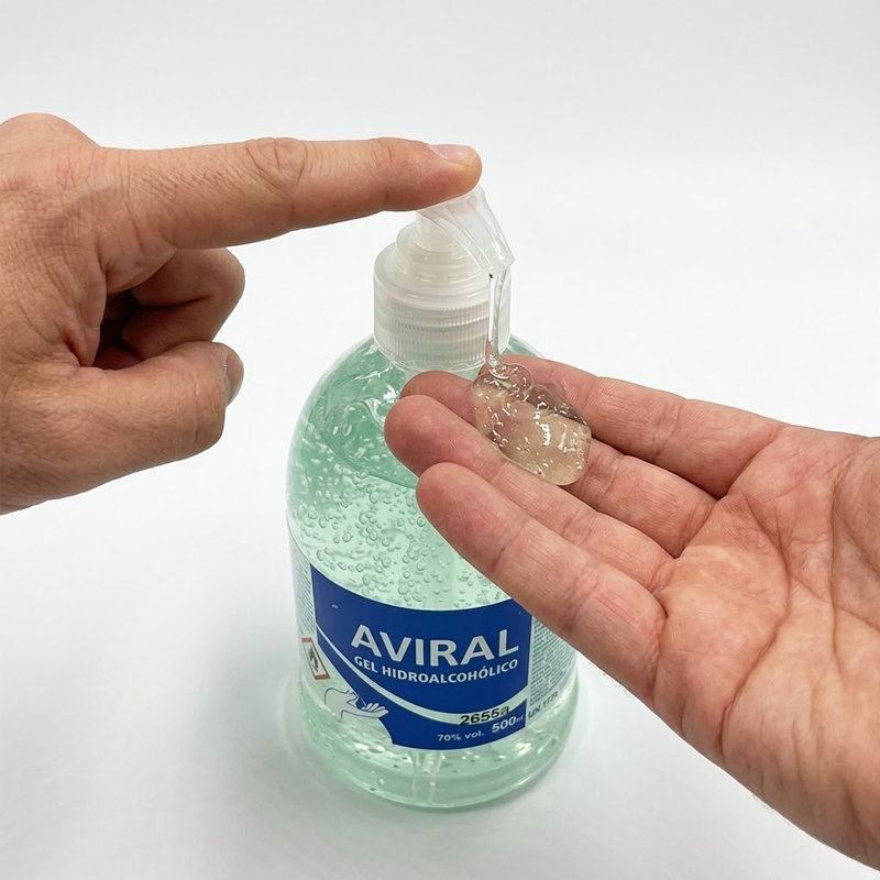 GEL HIDROALCOHOLICO AVIRAL 500 ML - Imagen 2