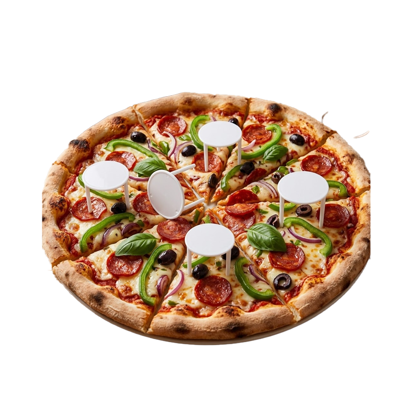 MESITA PIZZA PLASTICO 35 MM 100 UDS - Imagen 2