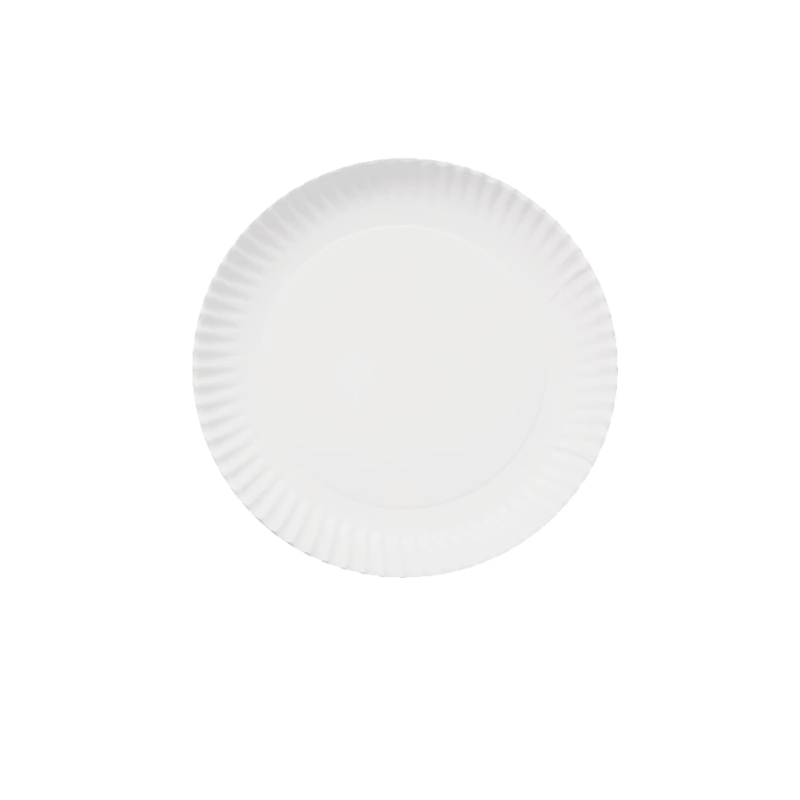 PLATO CARTON BLANCO 30 CM 100 UDS - Imagen 2