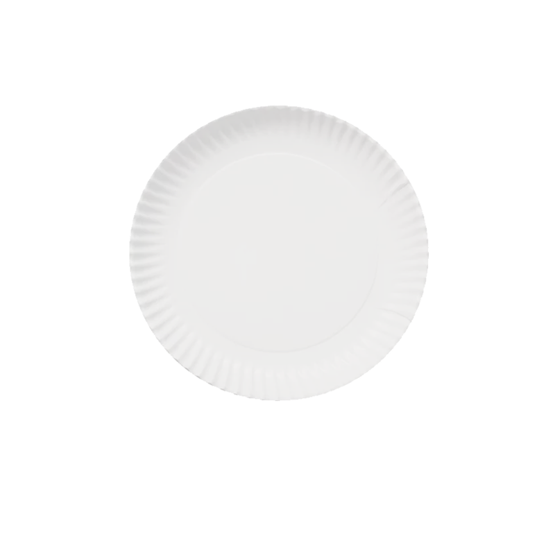 PLATO CARTON BLANCO 32 CM 50 UDS - Imagen 2