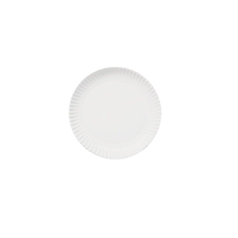 PLATO CARTON BLANCO 25 CM 100 UDS - Imagen 2