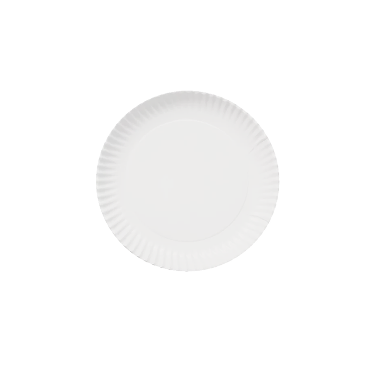 PLATO CARTON BLANCO 27 CM 100 UDS - Imagen 2