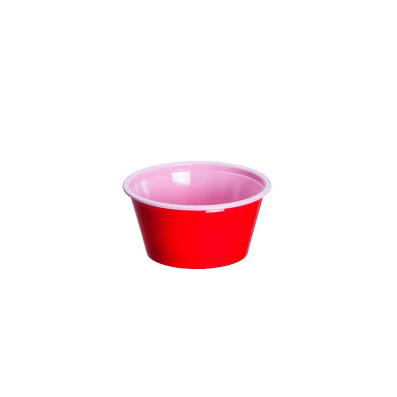 TARRINA SALSA REDONDA PP ROJA 60 CC 100 UDS - Imagen 2