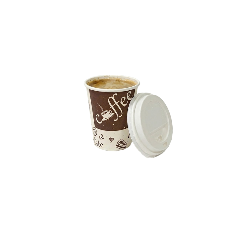 VASO CARTON CON TAPA 4oz 120 CC 50 UDS - Imagen 3