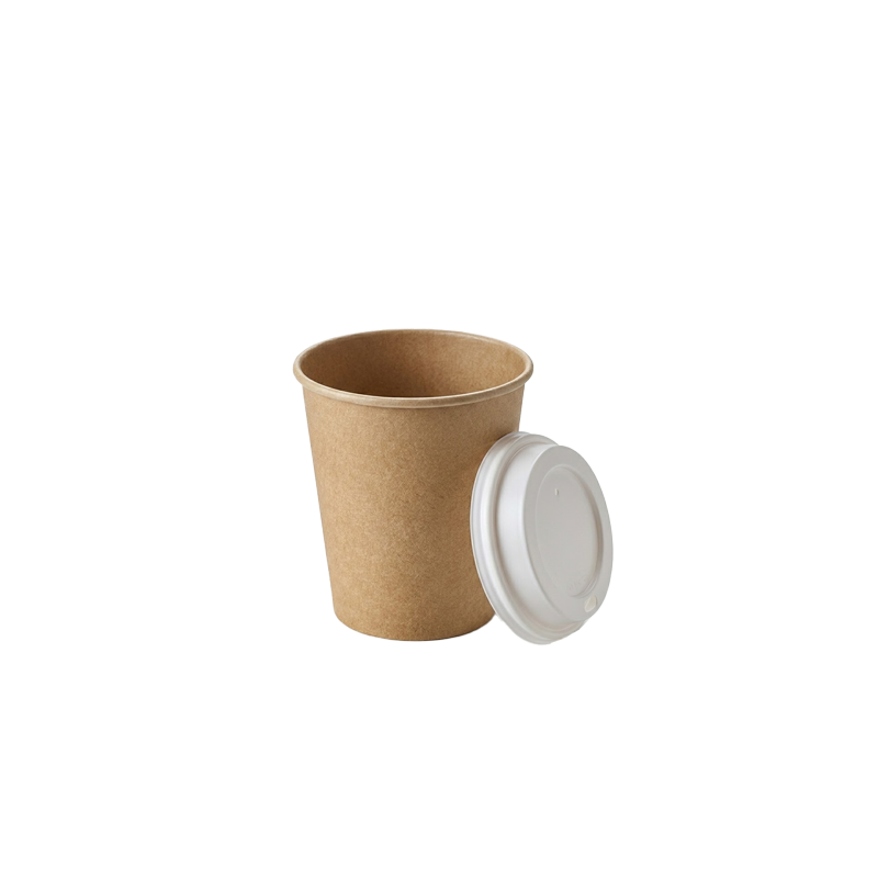 VASO CARTON KRAFT CON TAPA 7oz 200 CC 50 UDS - Imagen 3