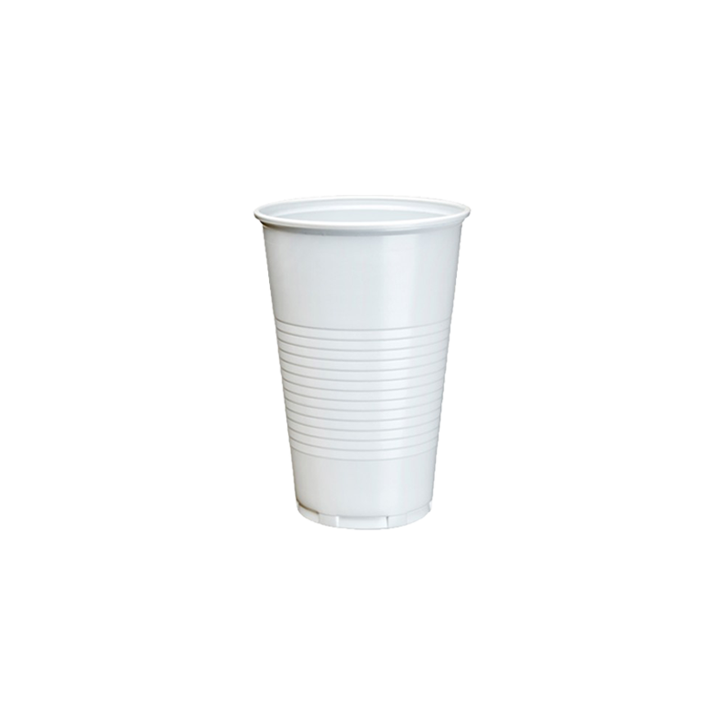 VASO REUTILIZABLE PP BLANCO EXPOSITOR 220 CC 25 UDS - Imagen 2