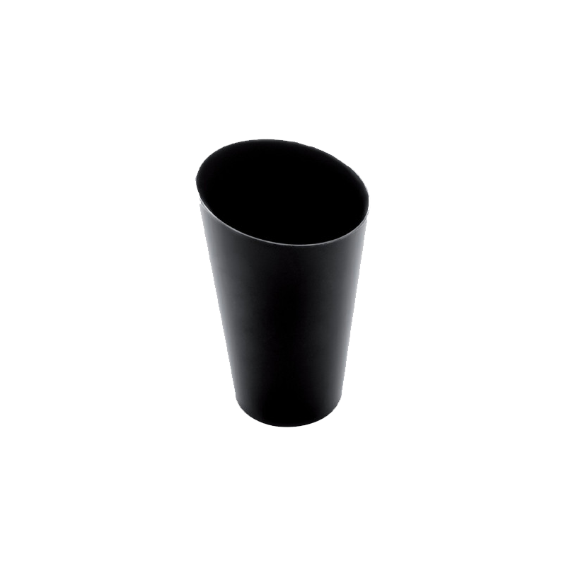 VASITO PS 75 ML CONICO ALTO NEGRO 25 UDS - Imagen 2