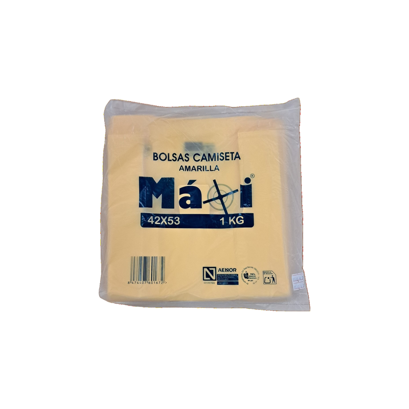 BOLSA ASA AMARILLA 42x53 70% EAN MAXI 20 UDS - Imagen 3