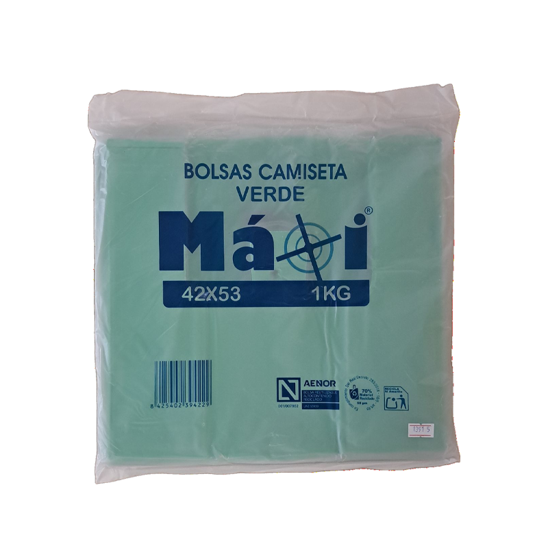 BOLSA ASA 42X53 VERDE 70% EAN MAXI 20 UDS - Imagen 2