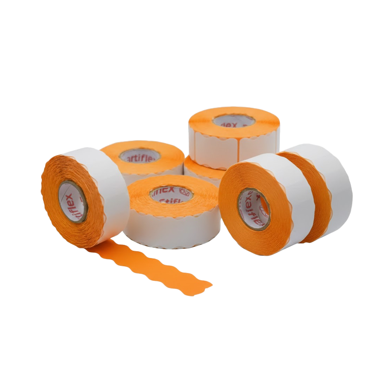 ROLLO ETIQUETA NARANJA 16x26 8 UDS - Imagen 2
