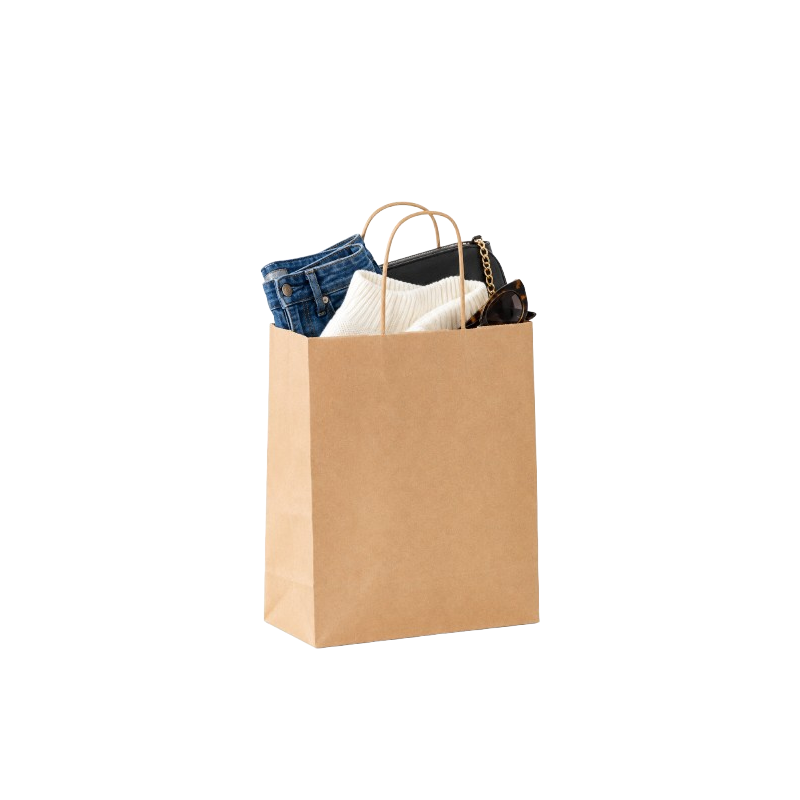BOLSA PAPEL ASA RETORCIDA 24+10X31 - Imagen 2