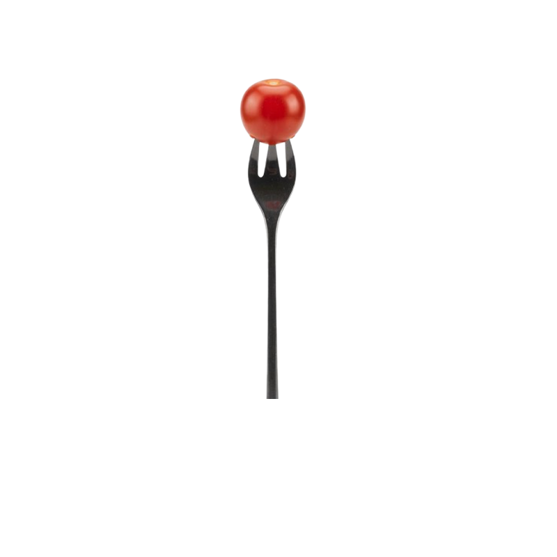 MINI TENEDOR PS NEGRO 50 UDS - Imagen 2