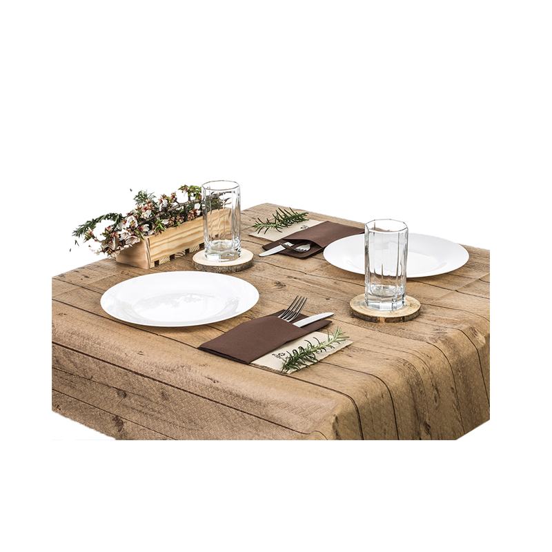 MANTEL 1x1 MADERA KRAFT 35 GR 100 UDS - Imagen 2